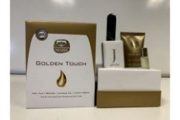 2 X BRAND NEW KEDMA COSMETICS GOLDEN TOUCH NAIL KITS WITH DEAD SEA MINERALS AND 24K GOLD