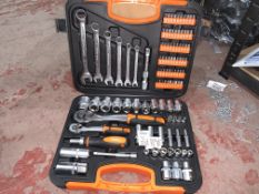 BRAND NEW TOOL SET INCLUDING SCREWDRIVER, SOCKETS, SPANNERS, ETC