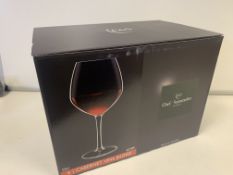 12 X BRAND NEW PACKS OF 6 CHEF AND SOMMELLIER 58CL CABERNET VINS JEUNES GLASSES IN 3 BOXES