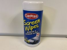 48 X BRAND NEW CAR PLAN PACKS OF 40 SCREEN WIPES