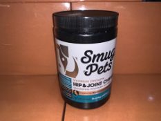 108 X SMUG PETS HIP AND JOINT CHEWS 60 PACK TUBS DATED 09/20