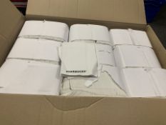 LARGE QUANTITY OF STARBUCKS BRANDED NAPKINS FOR TORK DISPENSER IN 10 BOXES (272/16)