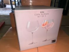3 SETS OF 4 JOHN LEWIS COPA GIN GLASSES