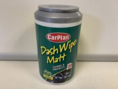 72 X BRAND NEW BOXED CARPLAN PACKS OF 20 DASH WIPES