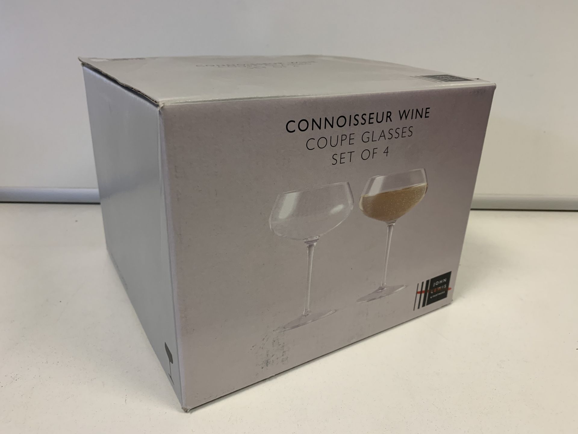 9 X BRAND NEW SETS OF 4 CONNOISSEUR WINE COUPE GLASSES