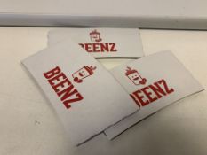 25000 X BEENZ MEDIUM WHITE CUP WRAPS IN 25 BOXES