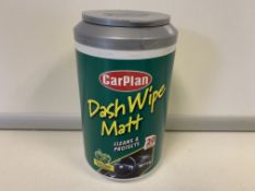 72 X BRAND NEW BOXED CARPLAN PACKS OF 20 DASH WIPES