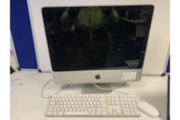 APPLE IMAC ALL IN ONE PC APPLE X OPERATING SYSTEM 21.5 INCH SCREEN WITH KEYBOARD AND MOUSE (300/2)