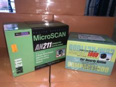 4 X BRAND NEW MICROSCANN AN11 COMPACT CAR SECURITY SYSTEMS AND 1 X COMPACT 1000 CAR SECURITY