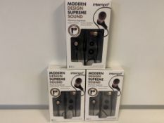 25 X BRAND NEW ITEMPO MODERN DESIGN SUPREME SOUND ALUMINIUM EARPHONES