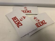 25000 X BEENZ MEDIUM WHITE CUP WRAPS IN 25 BOXES