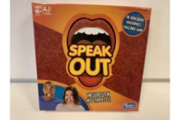 12 X BRAND NEW HASBRO GAMING SPEAK OUT GAMES WITH TEN MOUTHPIECES