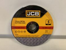 10 X BRAND NEW PACKS OF JCB 125MM METAL CUTTING DISKS