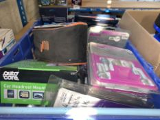 25 PIECE MIXED LOT INCLUDING INTERIOR CLEANING KIT, HEADREST MOUNTS, MAGNETIC FROST PROTECTORS,