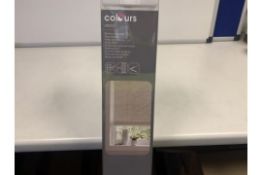 16 X BRAND NEW BOXED COLOURS JAVA WHITE BAMBOO ROLLER BLINDS 120 X 180CM