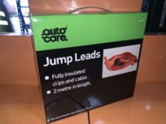 6 X BRAND NEW AUTOCARE 2 METRE JUMP LEADS