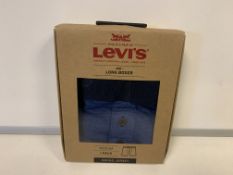 30 X BRAND NEW LEVIS INDIGO DENIM 2 PACK BOXERS SIZE SMALL