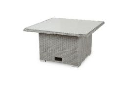 NEW BOXED GABBS WICKER RATTAN EFFECT COFFEE TABLES. RRP £200 This Gabbs rattan effect 4 seater table