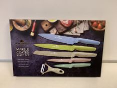 6 X BRAND NEW BLACKMOOR MARBLE COATED KNIFE SETS