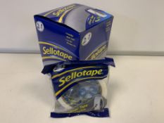 72 X BRAND NEW SELLOTAPE 2 IN 1 CLEVER TAPE IN 3 BOXES