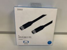 36 X BRAND NEW TESCO 5M STAELLITE CABLE (F-TYPE)