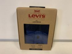 30 X BRAND NEW LEVIS INDIGO DENIM 2 PACK BOXERS SIZE MEDIUM