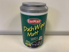 72 X BRAND NEW BOXED CARPLAN PACKS OF 20 DASH WIPES