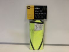 80 X BRAND NEW AA ADULTS HIGH VISIBILITY VESTS IN 2 BOXES