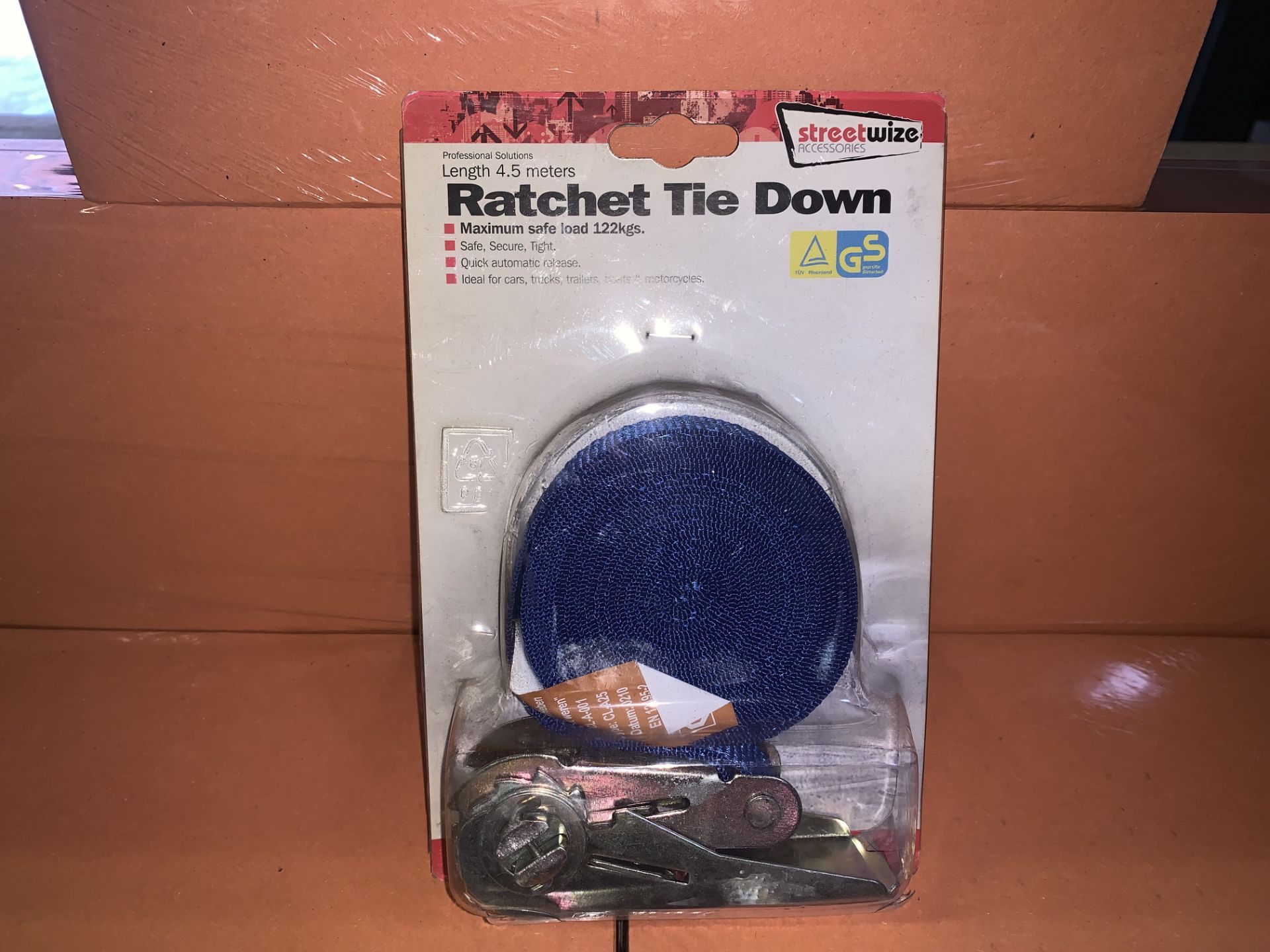 13 X BRAND NEW STREETWIZE 3.5 METRE RATCHET TIE DOWNS