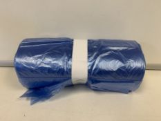 2100 X BRAND NEW BLUE HIGH DENSITY BAGS FOR FOOD USE IN 21 BOXES 405 X 737 X 990MM