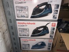 3 X BRAND NEW MORPHY RICHARDS COMFI GRIP AND BREEZE IRONS