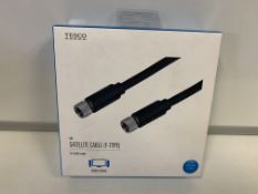 36 X BRAND NEW TESCO 5M STAELLITE CABLE (F-TYPE)