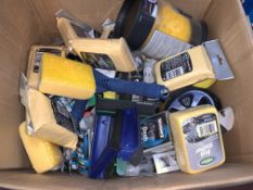 50 PIECE MIXED CAR LOT INCLUDING DEMISTER PADS, DASH BRIGHT, CHAMOIS, ETC