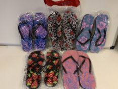 28 X VARIOUS BRAND NEW PAIRS OF FLIP FLOPS