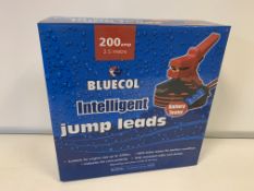 8 X BRAND NEW 200 AMP BLUECOL INTELLIGENT JUMP LEADS