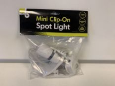 20 X BRAND NEW MINI CLIP ON SPOT LIGHTS