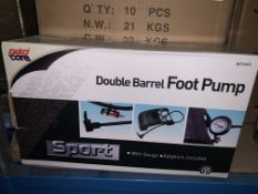 10 X BRAND NEW DOUBLE BARREL FOOT PUMPS