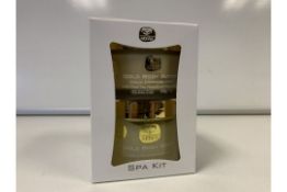 2 X BRAND NEW KEDMA COSMETICS GOLD SPA KITS INCLUDING GOLD BODY BUTTER AND GOLD BODY SCRUB WITH DEAD