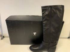 3 X BRAND NEW PAIRS OF BLACK LOLA KNEE RIDING BOOTS BY VERY SIZE 4/37