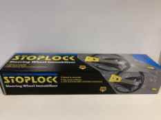 5 X BRAND NEW BOXED STOPLOCK STEERING WHEEL IMOBILISERS