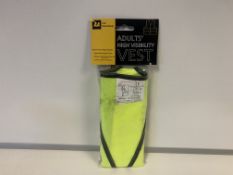 80 X BRAND NEW AA ADULTS HIGH VISIBILITY VESTS IN 2 BOXES