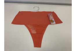 30 X BRAND NEW SPANX UNDIE-TECHTABLE THONGS PASSION FRUIT SIZES SMALL AND MEDIUM