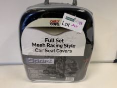 4 X BRAND NEW AUTOCARE FULL SET OF MESH RACING STYLE CAR SEAT COVERS