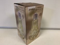 10 X BRAND NEW ANIKA METALLIC RETRO LAMPS