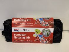 3 X BRAND NEW AUTOCARE EUROPEAN MOTORING KITS