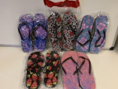 28 X VARIOUS BRAND NEW PAIRS OF FLIP FLOPS