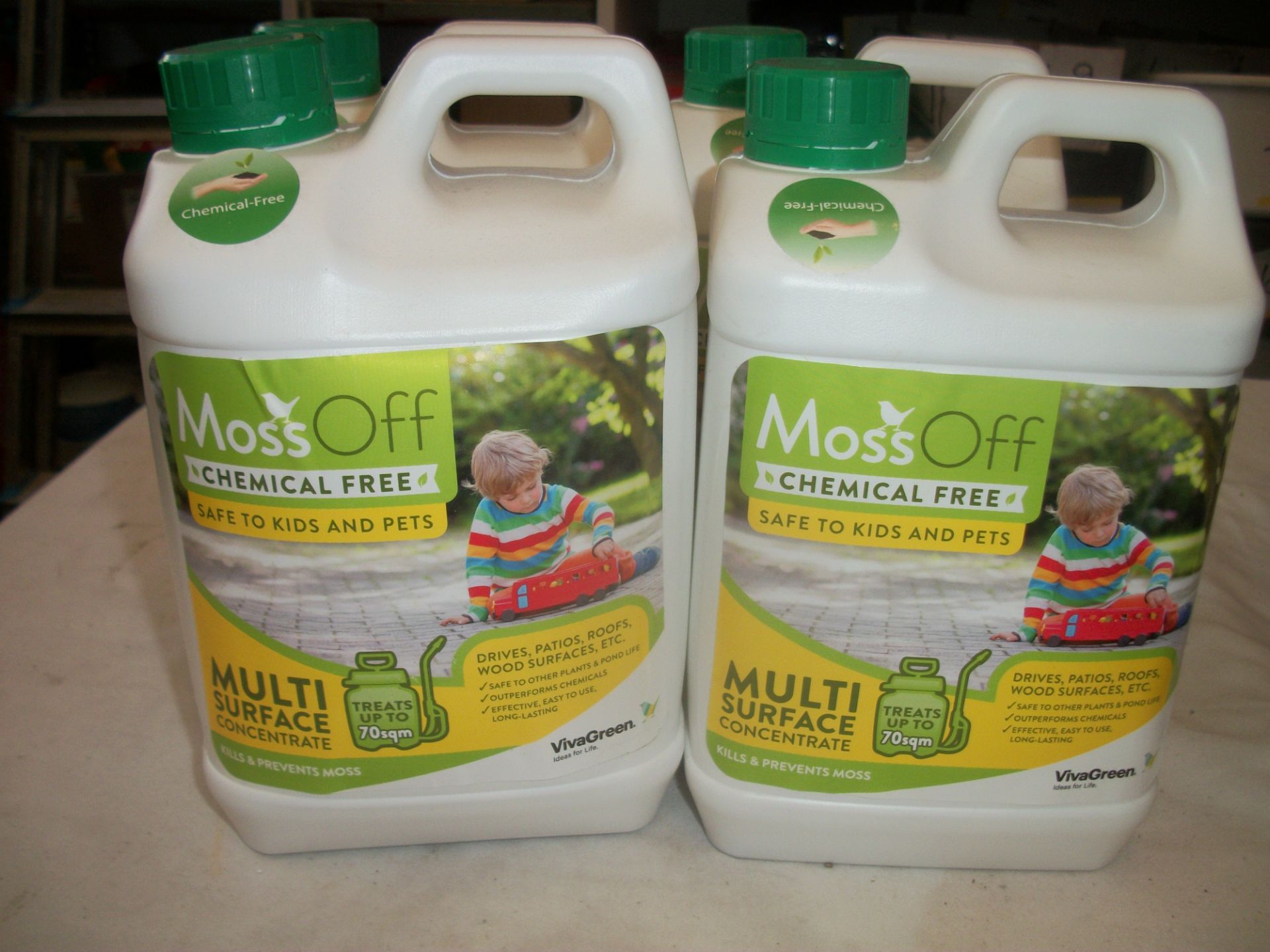 4 x Moss Off Multi Surface Concentrate 2ltr each