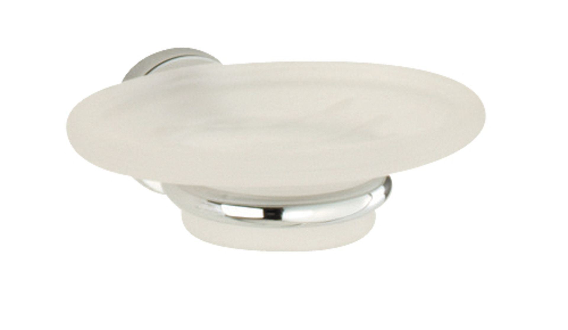 Roper Rhodes Minima Frosted Glass Soap Dish and Holder RRP over £27