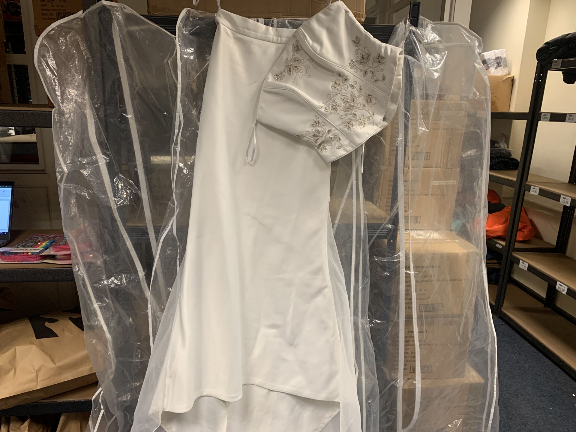SIZE 10 2 PIECE WHITE WEDDING DRESS