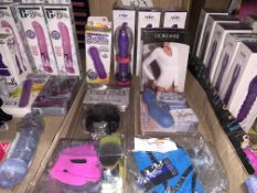 ADULT TOY LOT INCLUDING UNDERWEAR, VIBRATORS, ETC